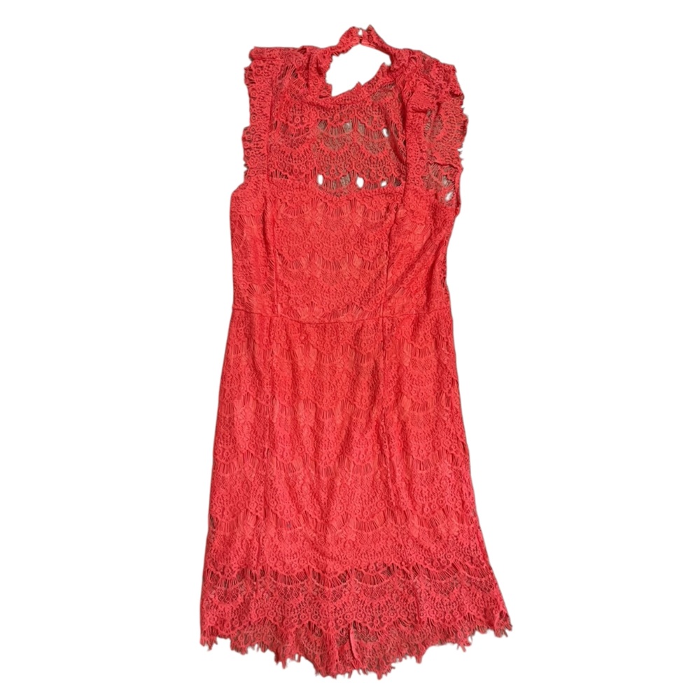 Free People Coral Lace Dress - Picture 2 of 7